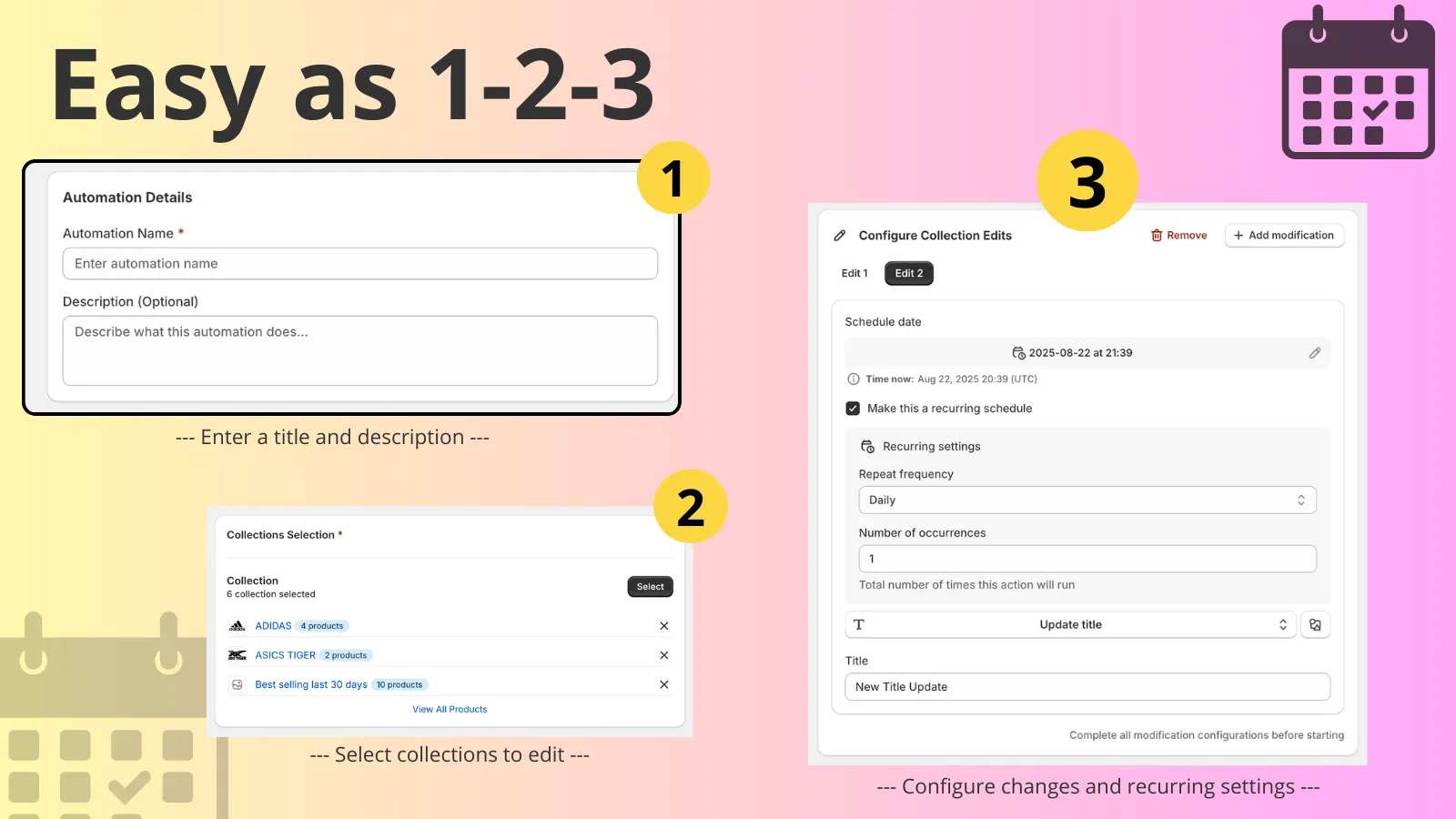 Collections Scheduler screenshot 3